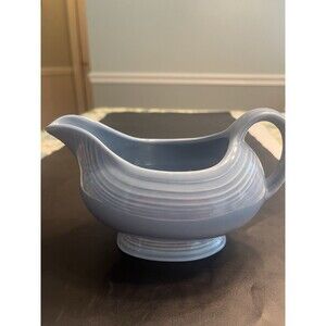 Perfect Homer Laughlin Fiesta Blue Gravy Boat *MINT*
